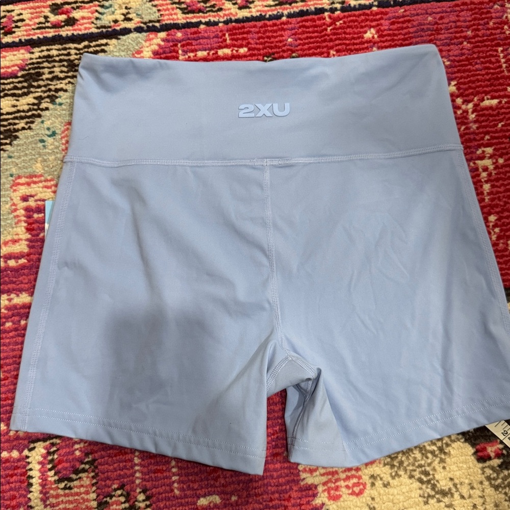2XU Blue Form Soft Touch High Rise Compression Shorts 4" Large 2XU - Picture 10 of 13